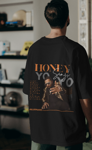 Millionaire Swag: Yo Yo Honey Singh Black Tee – Hustle in Style!