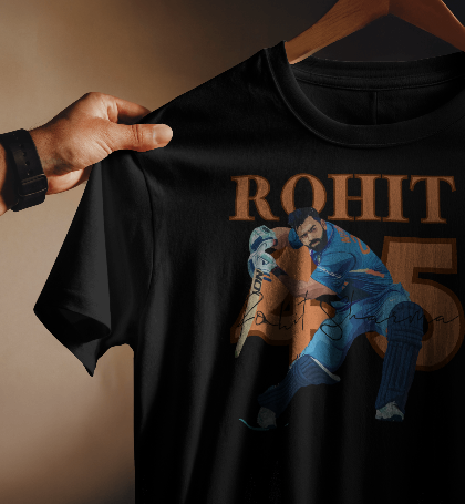 Rohit Sharma Signature T-Shirt – Hitman Edition