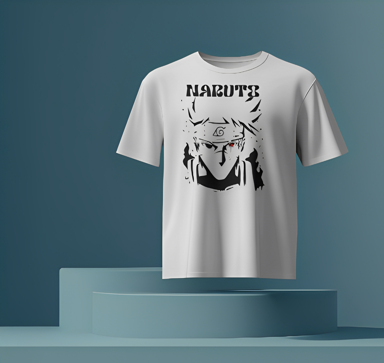 Naruto White T-Shirt – Ninja Drip for True Fans! ⚡