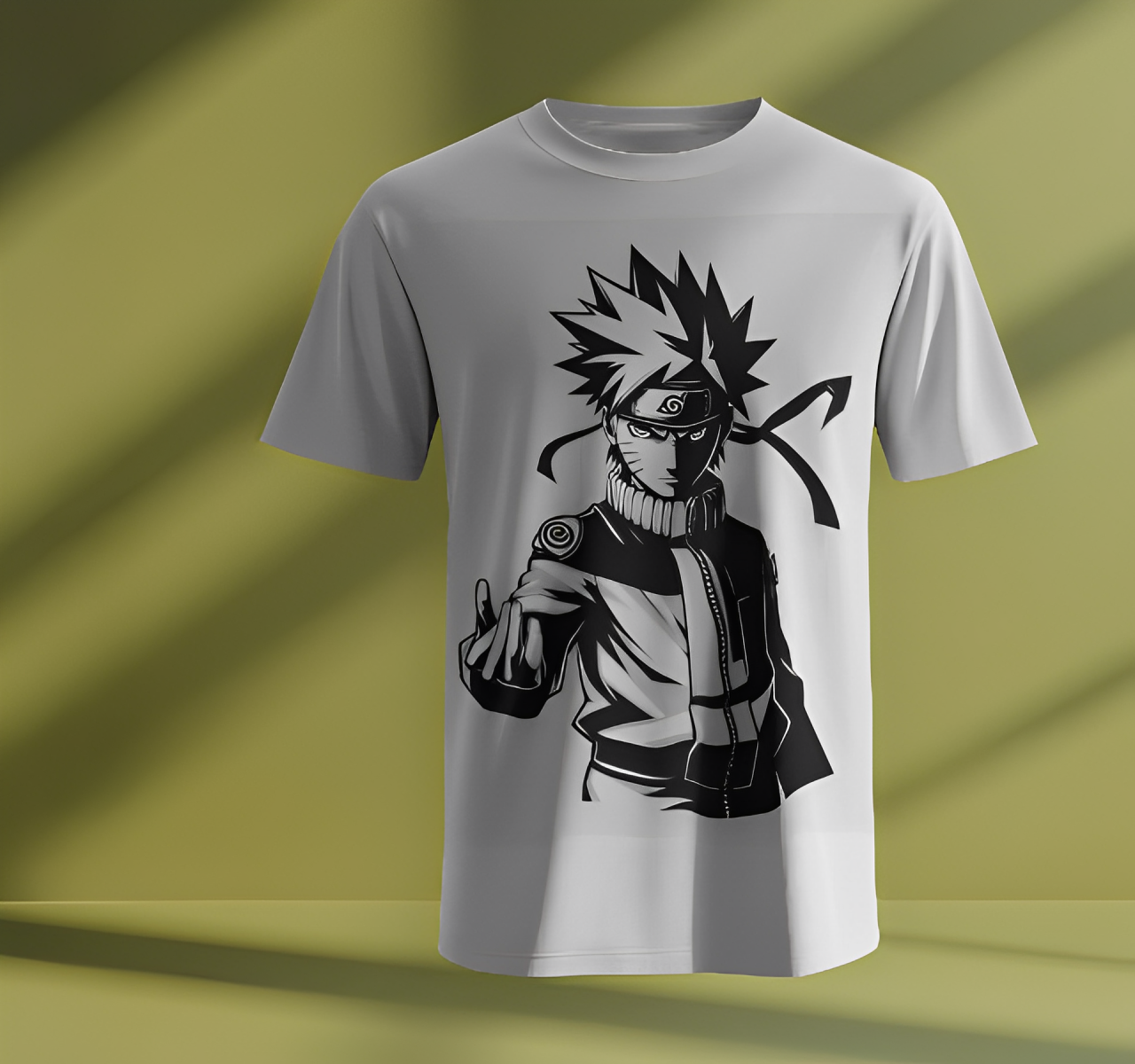 🔥 Naruto Anime White T-Shirt – Iconic Ninja Style! 🔥